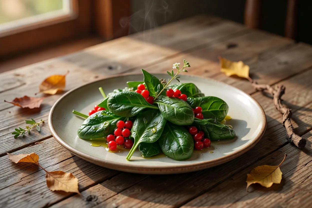 Petits fruits rouges argentés du goumi du Japon (Elaeagnus multiflora) sur la branche